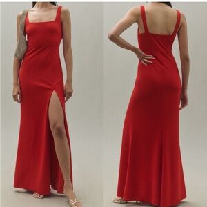 BHlDN Blake square neck maxi dress